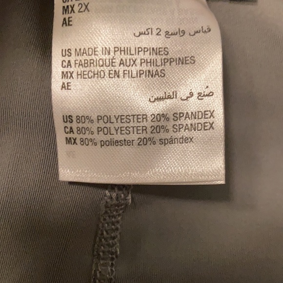 NWT Inc. International Gray High Rise Compression Active Wear Size 2X - Picture 5 of 7